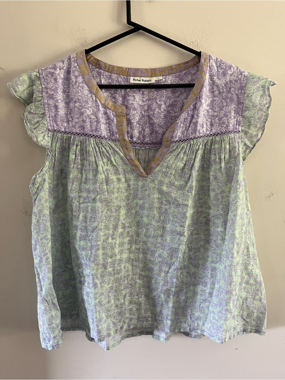 Roller Rabbit Ruffle Top